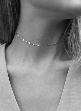 choker闪链颈带项链女潮网红气质 chocker颈链项圈脖子配饰锁骨链