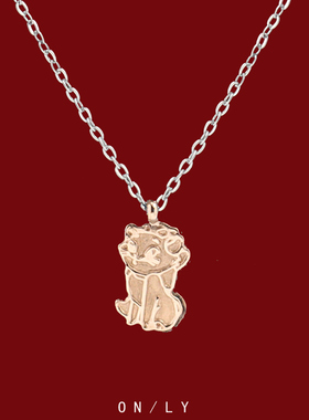 可爱狮子钛钢项链女ins冷淡风气质锁骨链小众设计感简约百搭颈链