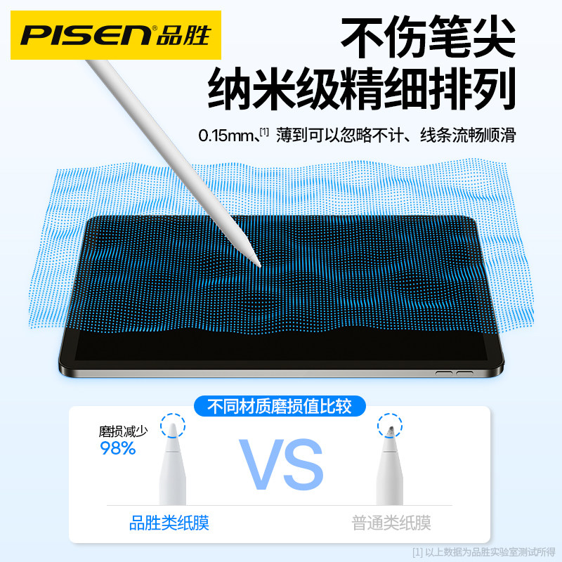 品胜 ipad 2021绘画pro 3苹果类纸膜 品胜数码平板电脑屏幕贴膜