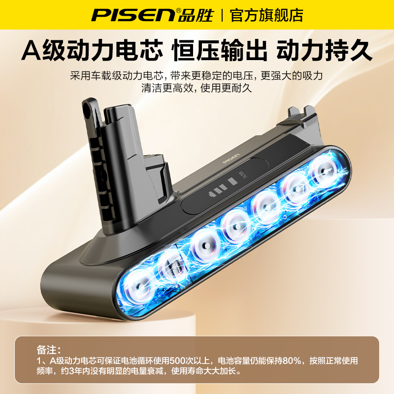 品胜适用dyson戴森吸尘器电池V10V8V7大容量V6v11更换锂电池配件 - 图0
