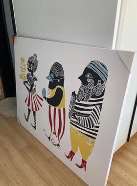 卡通人物个性风落地摆件墙壁画