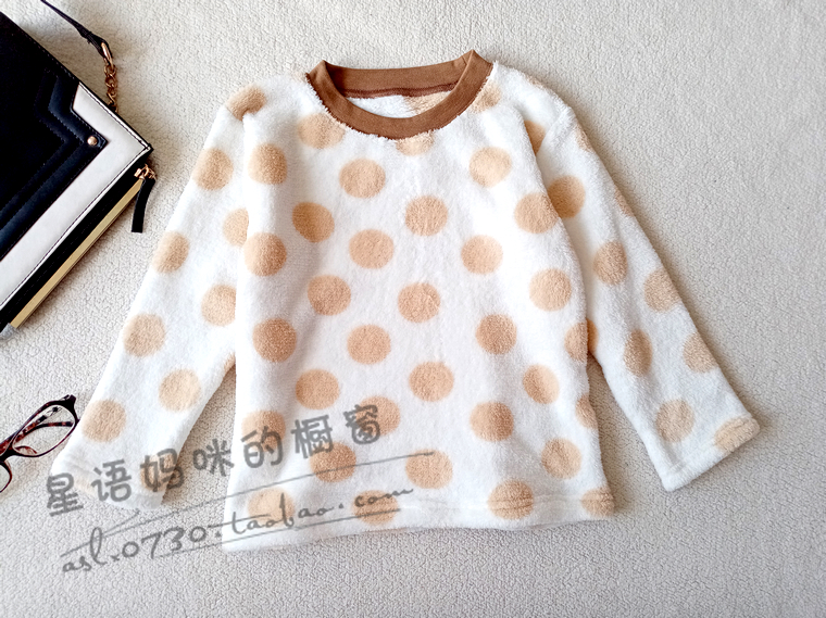 特外单男女儿童秋装时尚卫衣绒衫外套儿童上衣保暖秋冬100码2450Q - 图0