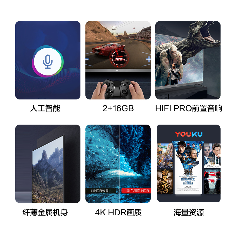 65 60 液晶电视机彩电 WIFI 高清网络智能 4K 英寸 55 55G3U 康佳 Konka 65 60 液晶电视机彩电 WIFI 高清网络智能 4K 英寸 55 55G3U 康佳 Konka