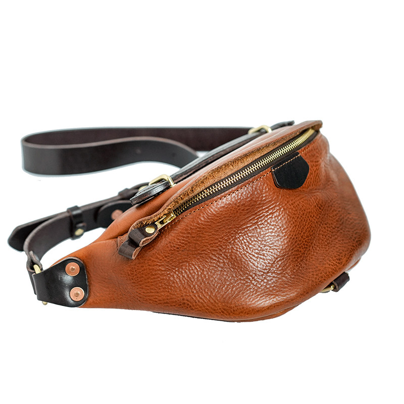 牛爷！阿美咔叽重工单肩包男复古街头机车腰胸包大容量真皮斜跨包,淘宝优惠券,粉丝福利购,淘宝优惠卷