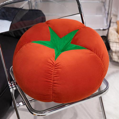 可爱蔬菜家居坐垫椅子垫屁垫餐椅座垫香菇番茄柿子抱枕拍照道具 - 图3