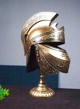 复古怀旧创意金属铁艺头盔模型