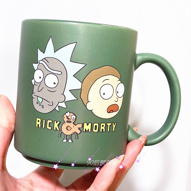 rick and和morty瑞克与莫蒂腌黄瓜屁股陶瓷杯马克杯咖啡杯水杯子-图0