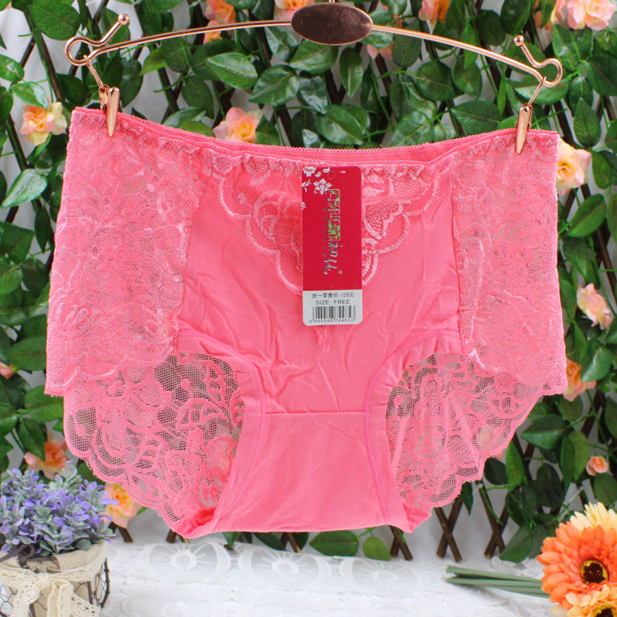 包邮～ 女士三角内裤 中腰 莫代尔 透气蕾丝性感 夏季薄款,淘宝优惠券,粉丝福利购,淘宝优惠卷