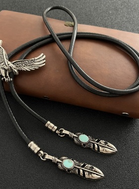 小众设计休闲潮流老鹰波洛领带