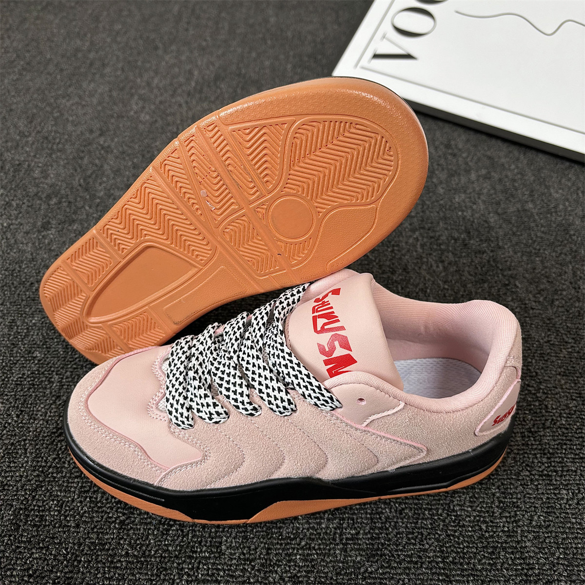 复古小众粉色厚底运动鞋女ins潮百搭学生休闲跑步鞋2025冬季新款,淘宝优惠券,粉丝福利购,淘宝优惠卷