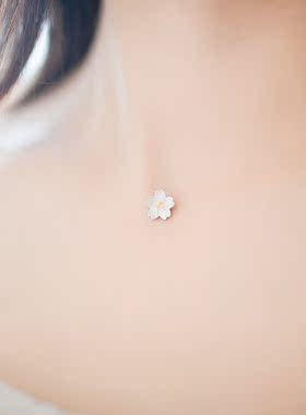 花烙森物语纯银系列隐形项链樱花