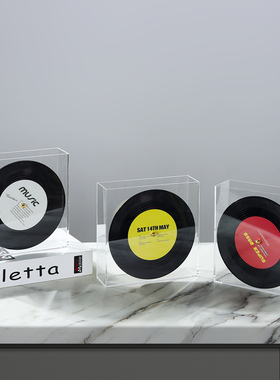 复古怀旧创意黑胶唱片摆件背景墙面电视柜玄关酒柜书柜道具装饰品