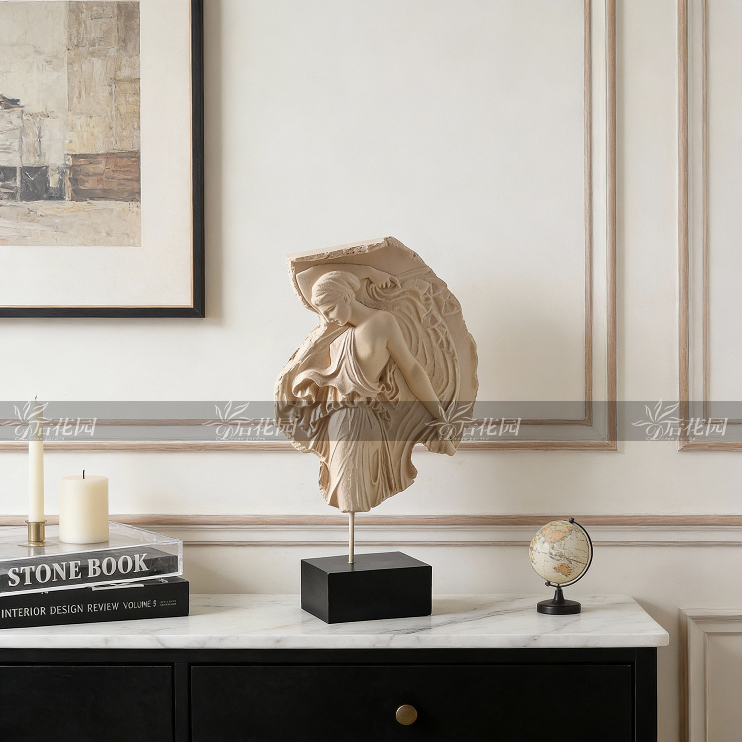 法式中古侍酒女神维纳斯树脂浮雕雕塑摆件人物艺术售楼处软装饰品,淘宝优惠券,粉丝福利购,淘宝优惠卷