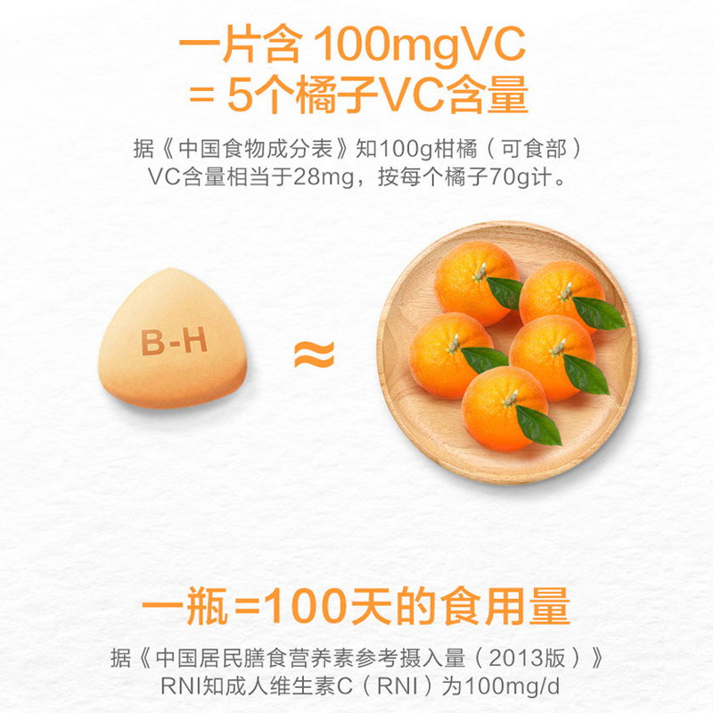 汤臣倍健维生素c咀嚼片成人含片 国大药房维生素/复合维生素