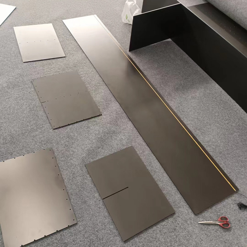 实心铝板柜不锈钢电视背景壁龛嵌入式带灯酒柜客厅金属背光柜定制,淘宝优惠券,粉丝福利购,淘宝优惠卷