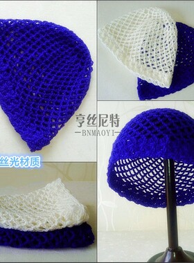 手工编织复古夏季镂空钩花渔夫帽