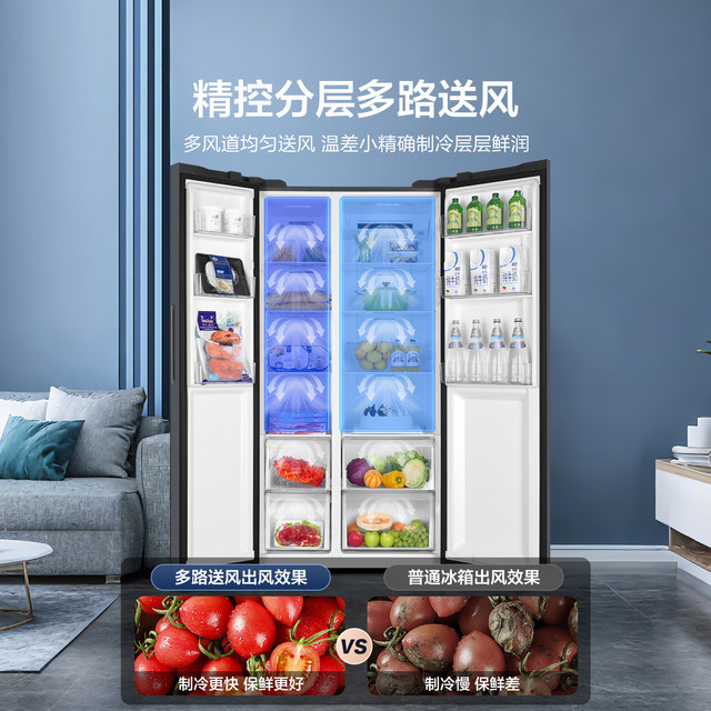 Tongshuai 538L double-door first-class inverter refrigerator