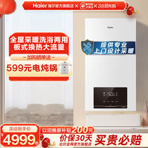 Haier Gas Wall Hanging Stove Water Heater Home Heating Stove Natural Gas Bath Warm Energy Saving Heating Boiler HJ7