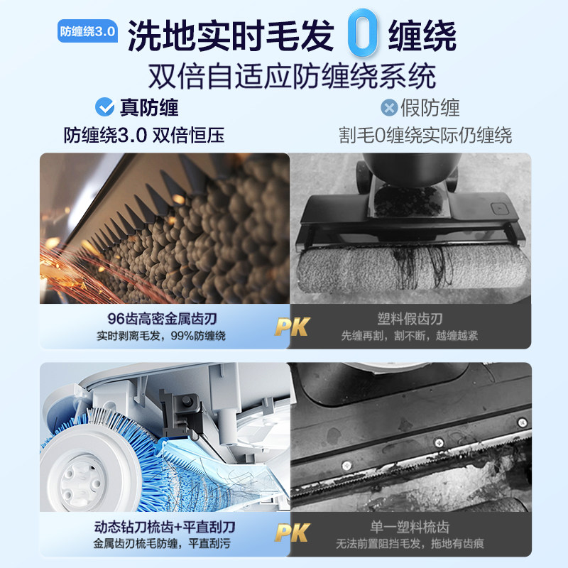 【新品】海尔洗地机A3plus可水洗自清洁防缠3贴边拖吸扫三合一,淘宝优惠券,粉丝福利购,淘宝优惠卷