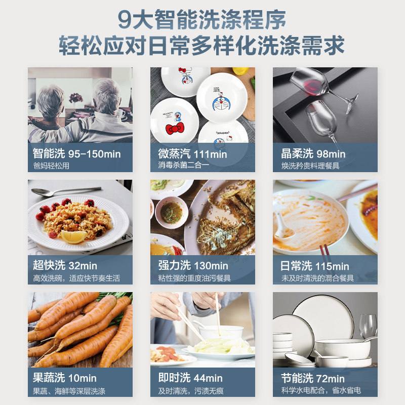 海尔ew130266bkt家用全自动洗碗机 海尔洗碗机