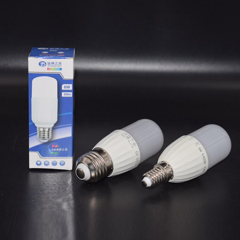 柱形小白系列灯led柱形灯泡6w10w13瓦螺口螺旋2U节能护眼球泡中性_虎窝淘