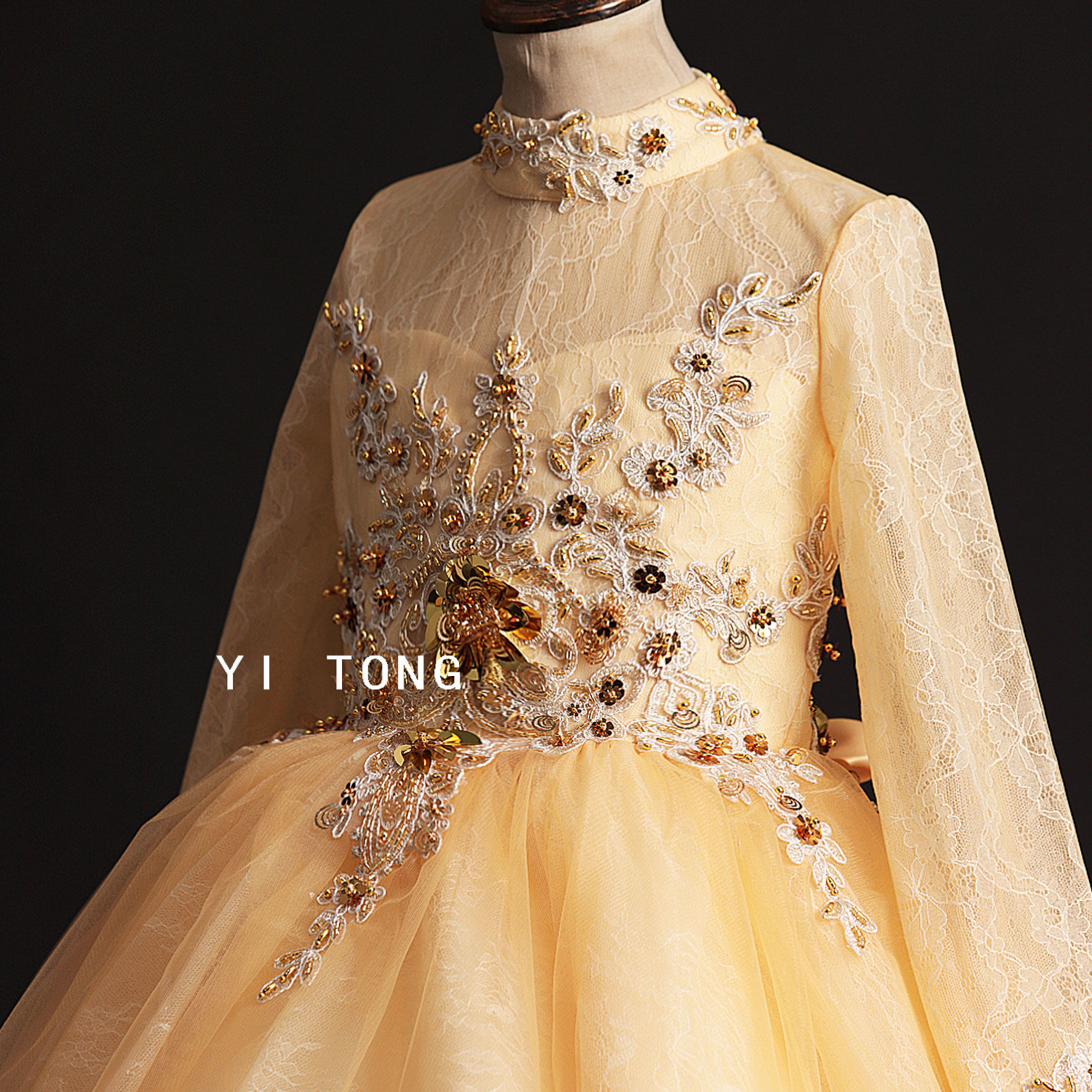 新款女童礼服公主裙走秀主持人钢琴演出蓬蓬裙儿童生日宴会晚礼服,淘宝优惠券,粉丝福利购,淘宝优惠卷