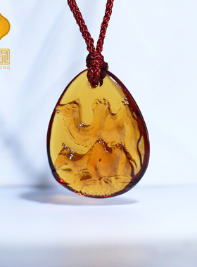 2026年宋韶光吉祥物属猴健行万里吊坠生肖马年琉璃摆件项链钥匙扣