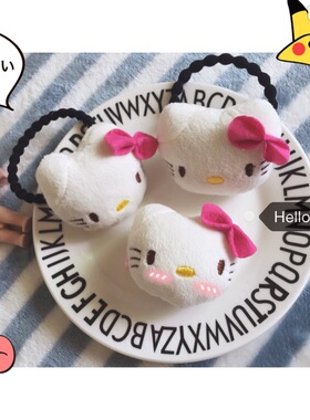 日本kitty卡通公仔头绳儿童发圈