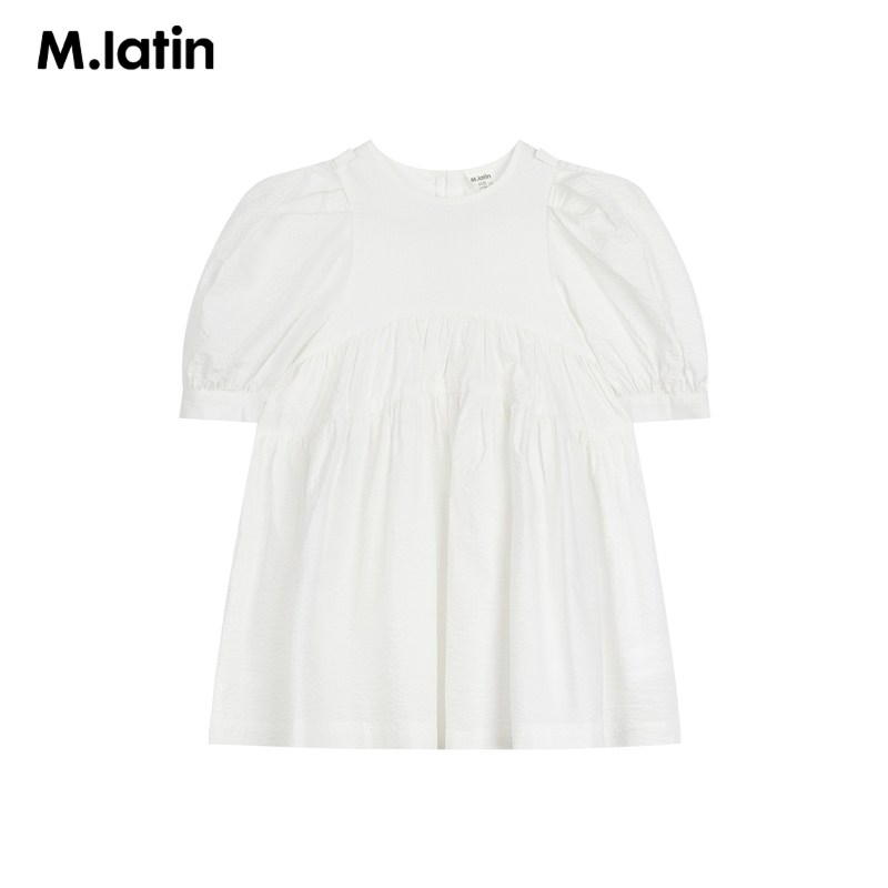 马拉丁大童女童夏装新款软网触感细腻轻柔廓形感连衣裙裙子,淘宝优惠券,粉丝福利购,淘宝优惠卷