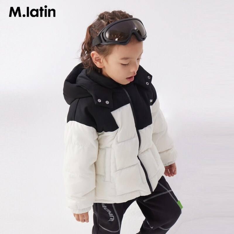 【商场同款】马拉丁童装羽绒服年冬男大童拼接防风羽绒夹克