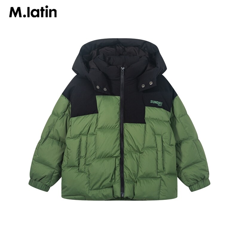 【商场同款】马拉丁童装羽绒服年冬男大童拼接防风羽绒夹克