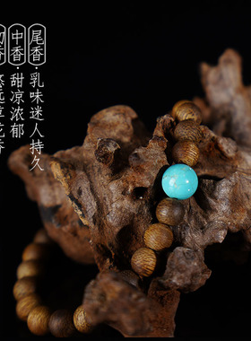 海南奇楠沉香手串女款高端安神助眠檀木质串珠手链佛珠男念珠文玩