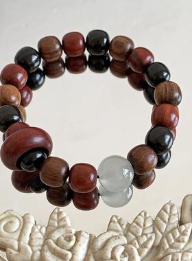 气质复古男女同款黑檀木手串