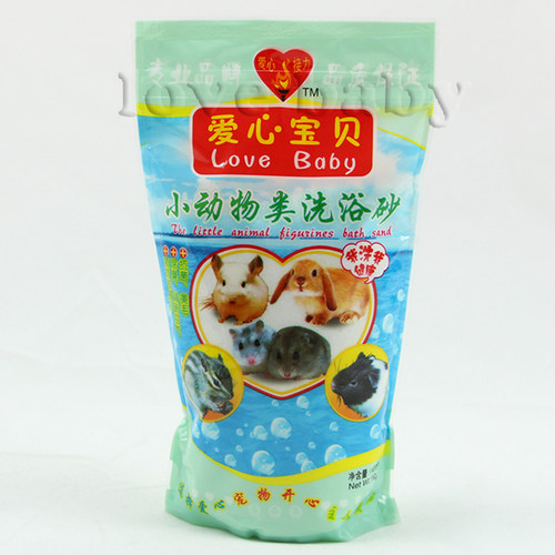 爱心宝贝小宠仓鼠浴室洗澡清洁专用柠檬浴沙500g - 图3