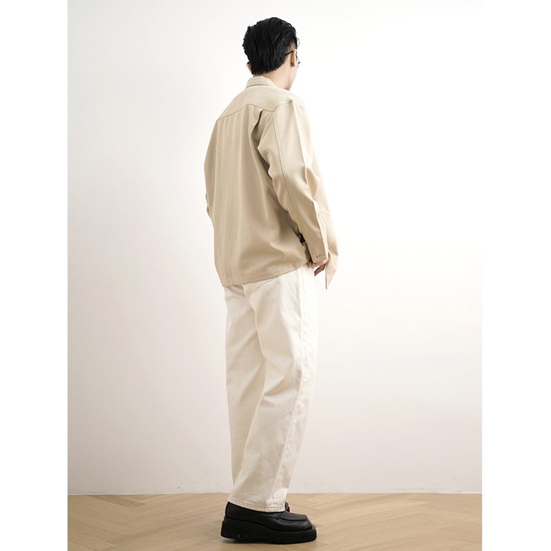 SHIJOIN原创POCKETIME卡其色工装夹克休闲多口袋200186男宽松外套-图2