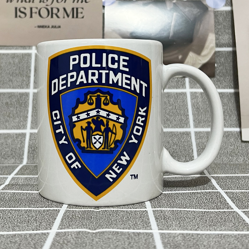 外贸原单正版美国纽约警察局NYPD纪念礼品马克杯陶瓷杯咖啡杯子潮 - 图3