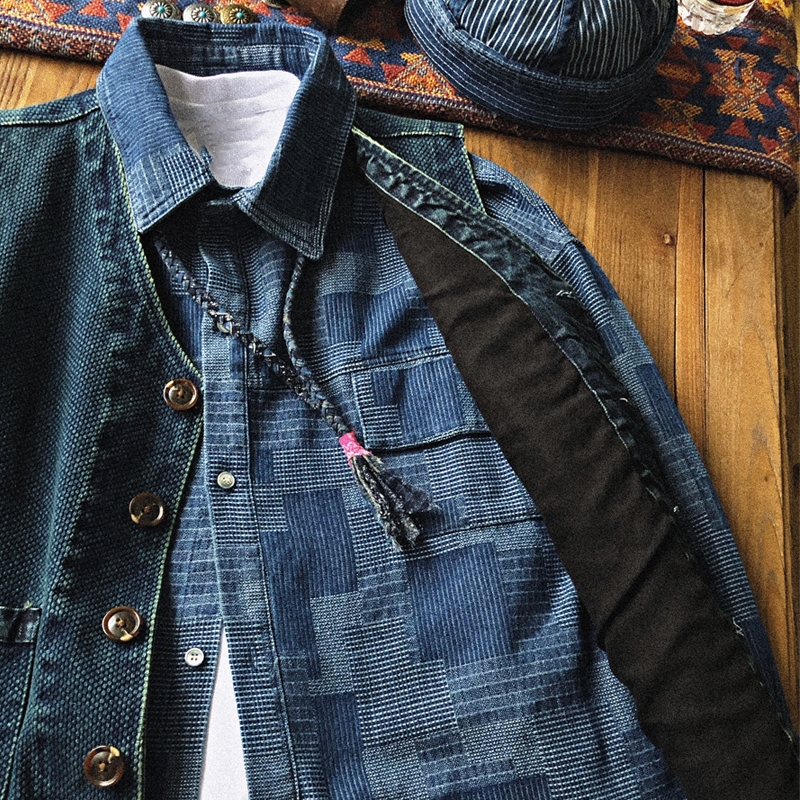 现货5折 KAPITAL JAPA平田衬衫衬衣春秋季男宽松格子长袖外套潮日 - 图1