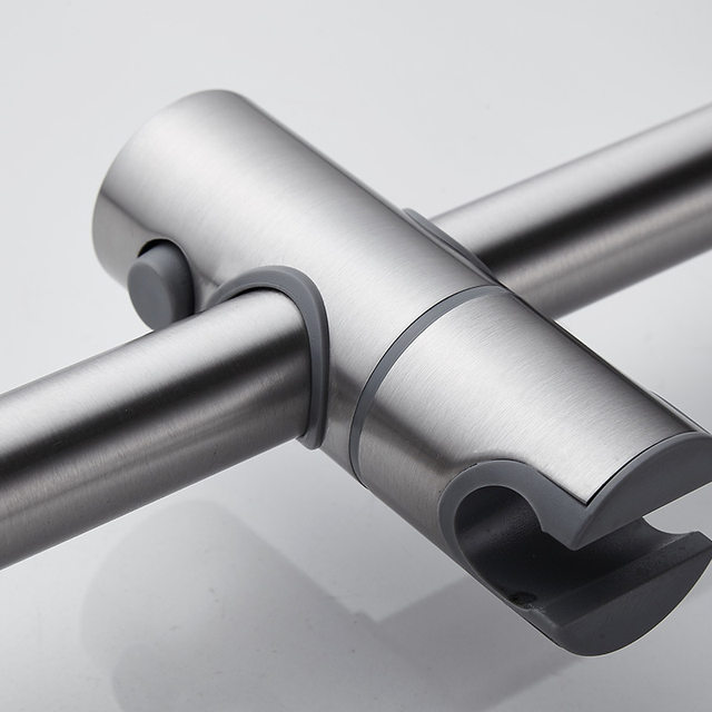 No punching lift rod shower accessories shower bracket bathroom shower head stainless steel adjustable fixed