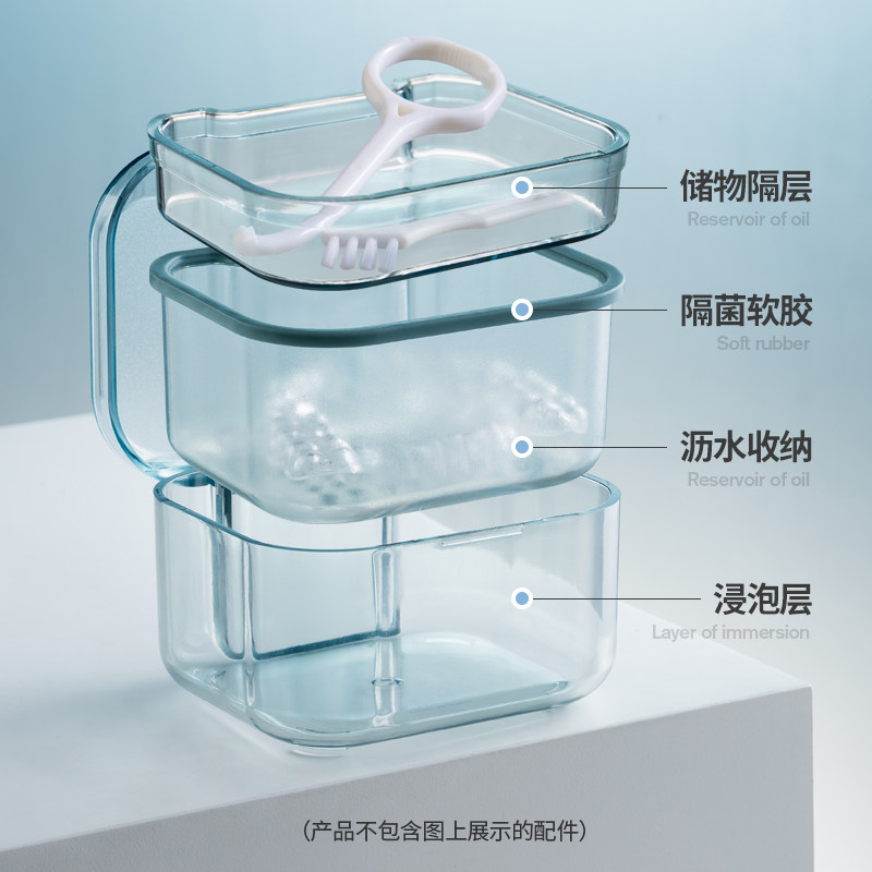 2023年新款三层牙套盒隐形矫正器保持器正畸收纳盒沥水分层便携式,淘宝优惠券,粉丝福利购,淘宝优惠卷