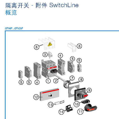 ABB隔离开关 OT160EV04K 160A原装正品-图0