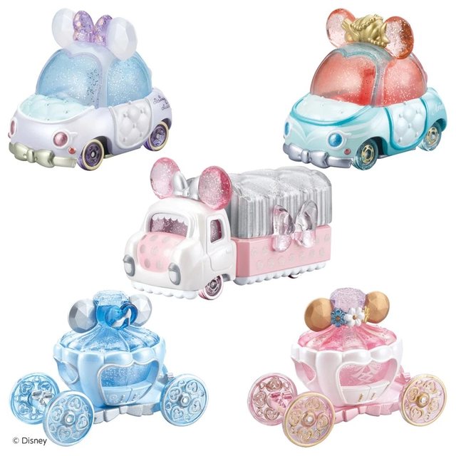 Domeca Disney Princess Gem Car Can Be Used Ring Earring Necklace Jewelry Box Minnie Mermaid Pikachu