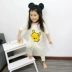 Bộ đồ liền thân trẻ em mỏng, đồ ngủ bé trai và bé gái phục vụ điều hòa không khí 5 mùa hè 3 tay áo ngắn 2 trẻ em 1 tuổi - Áo liền quần quần áo trẻ em cao cấp Áo liền quần