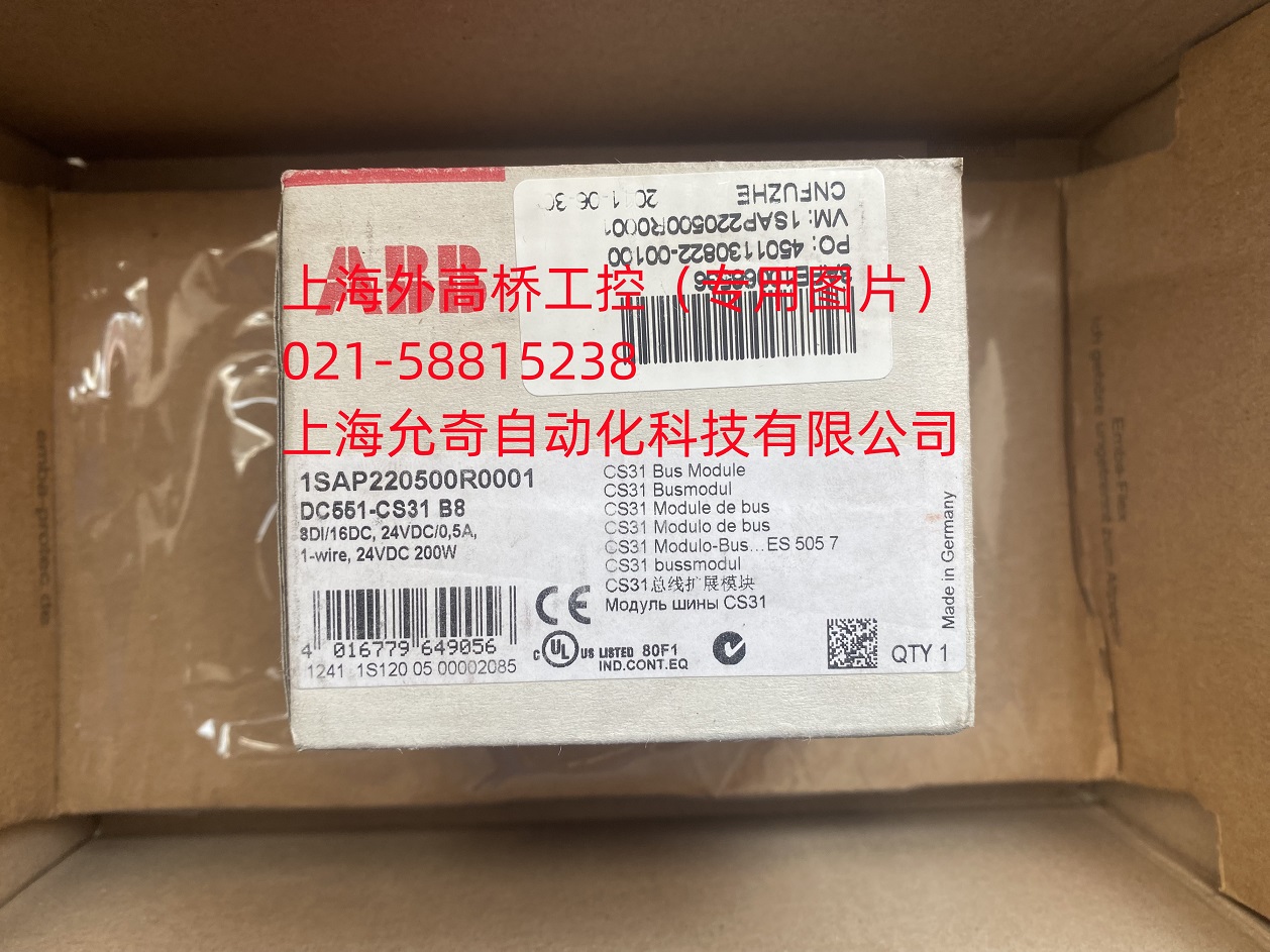 全新原包装ABB分布式扩展模块 DC551-CS31 现货 1SAP220500R0001 - 图2