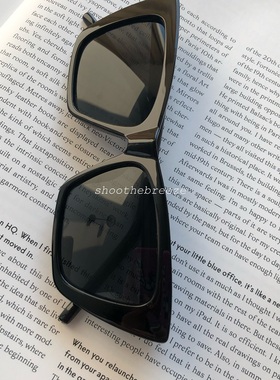 stb白色猫眼ark墨镜平替尖角方形