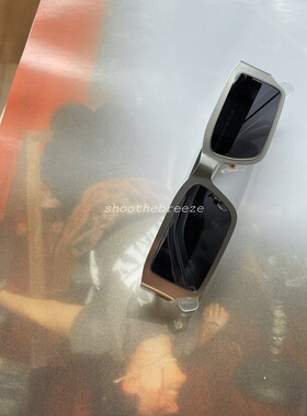 小众ins同款长方形墨镜