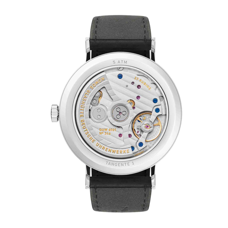 NOMOS Tangente180德国自动机械男表简约透底牛皮腕表-图2