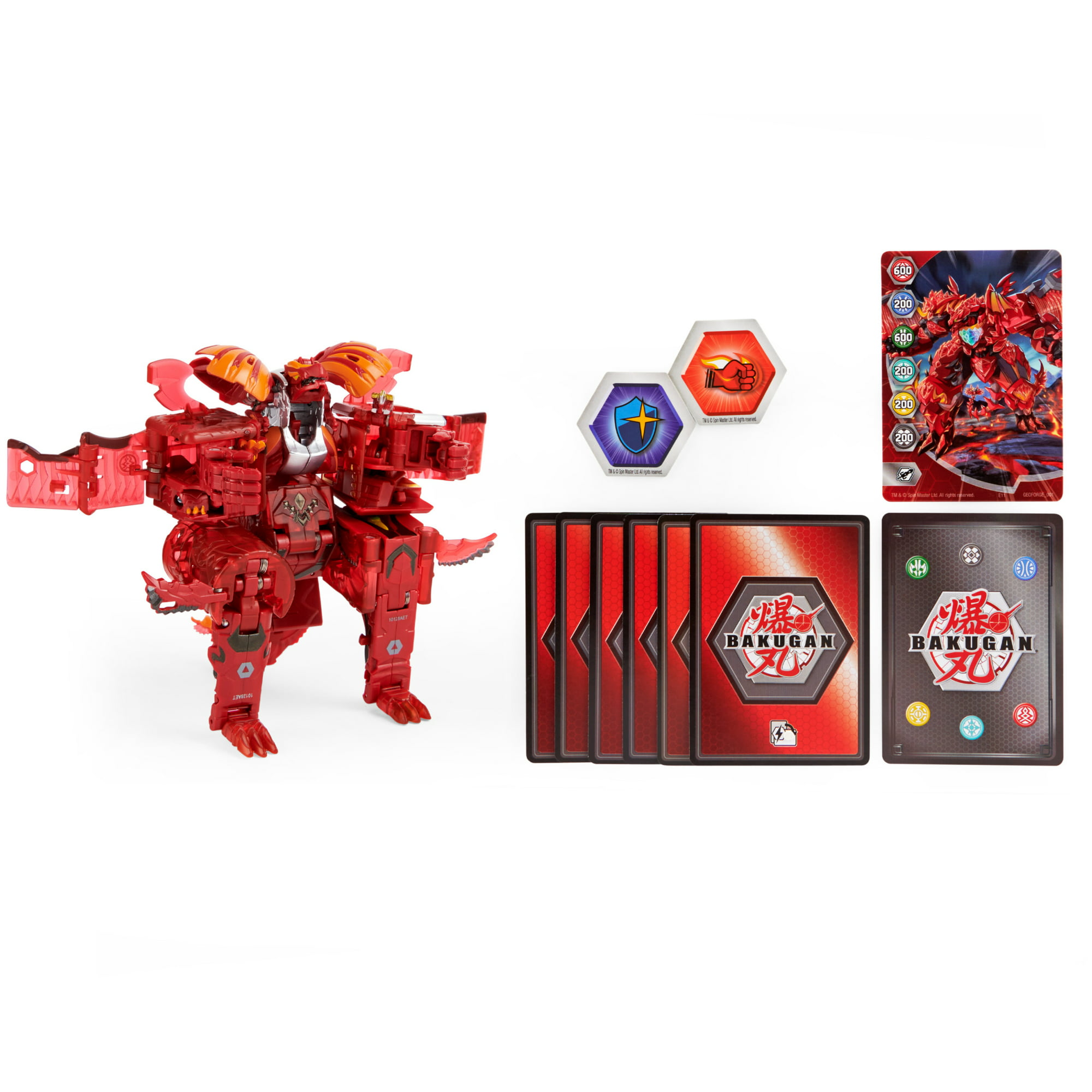 BAKUGAN爆丸GeoForge Dragonoid异形7合1合体变形烈火合金巨龙BGR - 图1