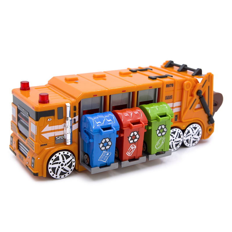 SLIX REALTOY弹出垃圾桶eco truck环保垃圾车儿童手推滑行玩具车 - 图2
