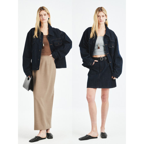 MRS Studios 胶囊系列 双肩带设计短款带胸垫针织圆方U领背心吊带 - 图0