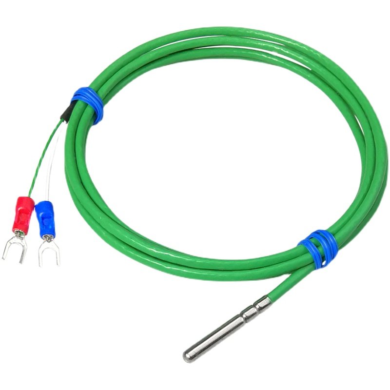 K型热电偶防水防油温度探头滚口封装绿色四氟线电热偶温度传感器,淘宝优惠券,粉丝福利购,淘宝优惠卷